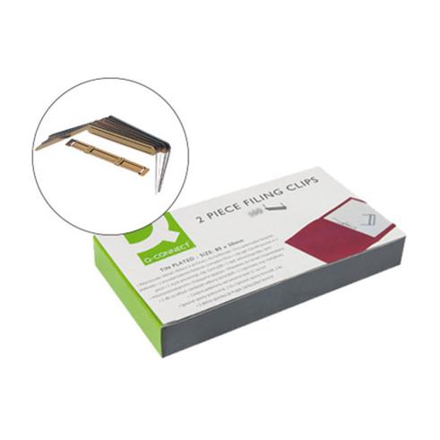 FASTENER Q-CONNECT METALLIC GOLDEN BOX DE 100