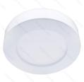 LUZ DE TETO CIRCULAR LED E6 SLIM / 9W WARM LIGHT 3000K (D122 * H34,5mm) QUADRO DE SUPERFÍCIE BRANCO