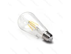 Lâmpada de filamento LED E27 ST64 4W luz quente 2700K