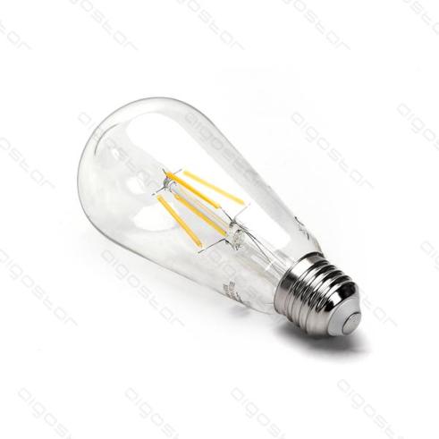 Lâmpada de filamento LED E27 ST64 4W luz quente 2700K