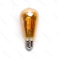 Bulbo de filamento LED E27 ST64 8W luz quente 2200K