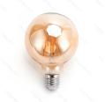Lâmpada de filamento LED E27 G95 4W luz quente 2200K