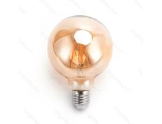 Lâmpada de filamento LED E27 G95 6W luz quente 2200K