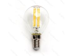 Lâmpada de filamento LED E14 G45 4W luz quente 2700K