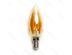 Lâmpada de filamento LED E14 G45 4W luz quente 2200K