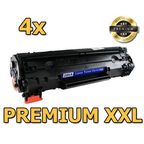 4 unidades de toner HP CE285A COMPATÍVEL PREMIUM XXXL