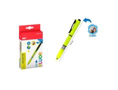 Marcador Fluorescente Retrátil Amarelo
