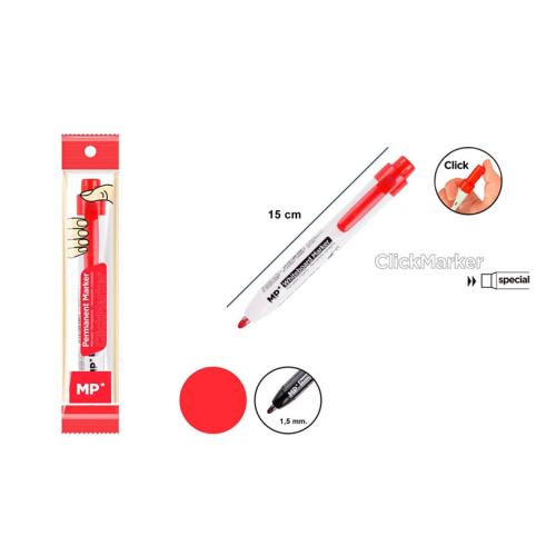 Marcador Retrátil Vermelho no Quadro Branco
