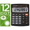 Calculadora Citizen Desktop SDC-812 Eco Efficient Solar e Bateria de 12 Dígitos