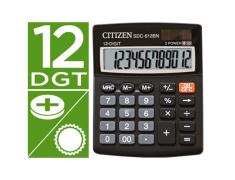 Calculadora Citizen Desktop SDC-812 Eco Efficient Solar e Bateria de 12 Dígitos