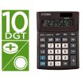 Calculadora Citizen Desktop CMB1001-BK Eco Efficient Solar e Bateria de 10 Dígitos