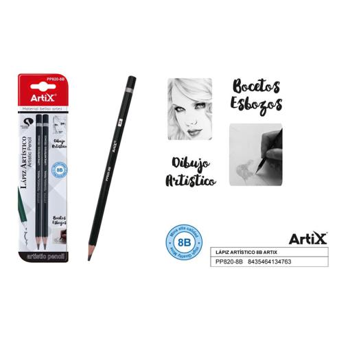 Lápis Artístico 8B 2u Artix