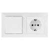 Tomada de Alimentação Schuko + Interruptor de 2 Vias