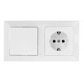 Tomada de Alimentação Schuko + Interruptor de 2 Vias