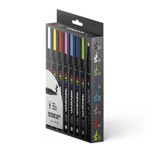 MTN Pack Marcador Acrílico 8u 1mm