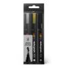 MTN Pack Marcador Acrílico Metálico 3u 6mm (Plata, Oro, Negro)