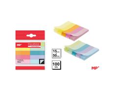 Sticky Notes 5 Neon e 5 Pastel 15x50mm 10x100 Folhas