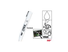 Marcador de Giz Líquido Branco limpeza úmida