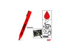 Marcador de Giz Líquido Vermelho limpeza úmida