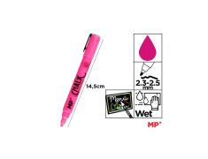 Marcador de Giz Líquido Rosa limpeza úmida