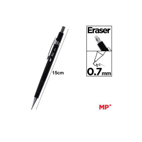 Lápis Mecânico Metálico 0,7 mm Preto