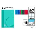 Caderno Grampeado Cervantes A4 Grade 4x4mm Capa Mole 48 Folhas 60g