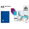 Caderno Espiral Cervantes A5 Grade 5x5mm Capa Dura 120 Folhas 90g