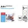 Bloco de Desenho para Pinturas em Aquarela e Têmpera 10 Folhas 350g/m² A4+
