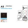 Bloco de Desenho para Pinturas em Aquarela e Têmpera 20 Folhas 300g/m² A5