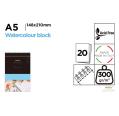 Bloco de Desenho para Pinturas em Aquarela e Têmpera 20 Folhas 300g/m² A5