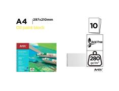 Bloco de Óleo 10 Folhas 280g/m² A4
