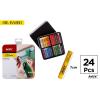 Conjunto de Tinta Pastel a óleo 24 Cores