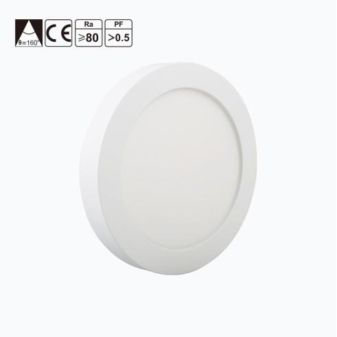 LUZ DE TETO CIRCULAR LED E6 SLIM / 20W LUZ NATURAL 4000K (D246,5 * H34,5mm) ESTRUTURA DE SUPERFÍCIE BRANCA