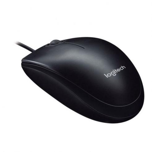 Mouse Logitech B100 USB 800 dpi de 3 botões com cabo de 1,80 m
