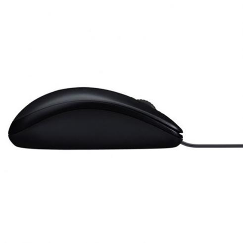 Mouse Logitech B100 USB 800 dpi de 3 botões com cabo de 1,80 m