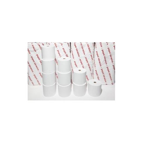 10 ROLOS DE PAPEL TÉRMICO 63 x 55 mm