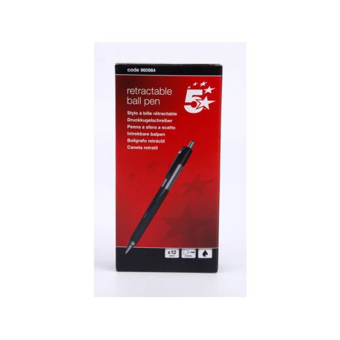 5 * LINHA DE CANETA RETRÁTIL 0,5 MM. PRETO