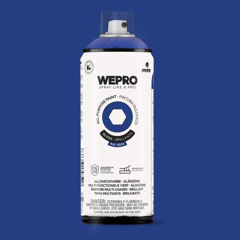 Spray MTN WEPRO Solvent Brillante AZUL VELVET - RAL 5002