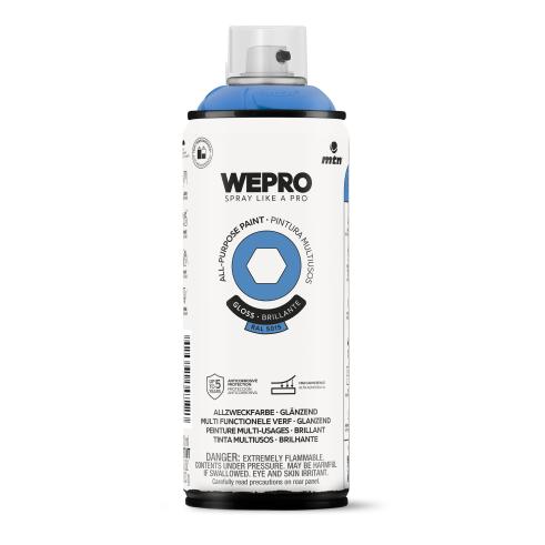 Spray MTN WEPRO Solvent Brillante AZUL SURF - RAL 5015