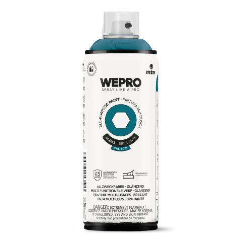 Spray MTN WEPRO Solvent Brillante AZUL ATLANTIS - RAL 5021