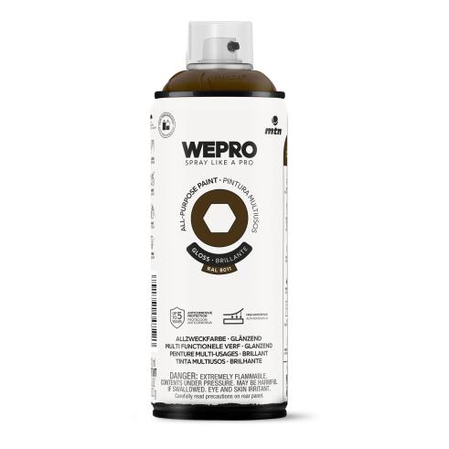 Spray MTN WEPRO Solvent Brillante MARRÓN JAZZ - RAL 8011