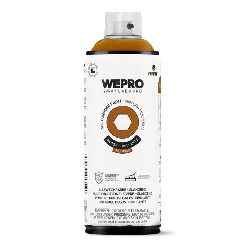 Spray MTN WEPRO Solvent Brillante MARRÓN CUERO - RAL 8023