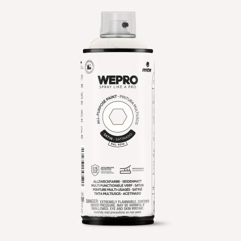 Spray MTN WEPRO Solvent Satinado BLANCO ESTELAR - RAL 9010