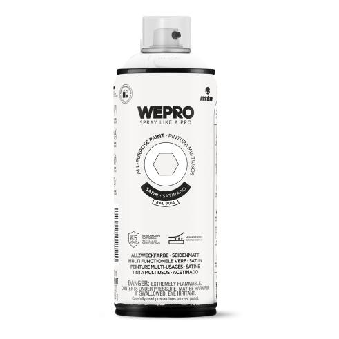 Spray MTN WEPRO Solvent Satinado BLANCO IGLÚ - RAL 9016