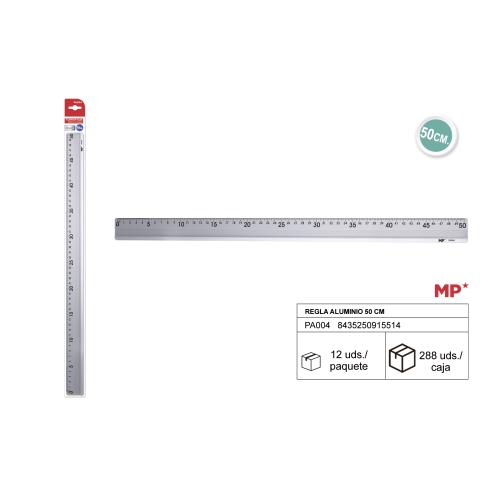 REGRA DE ALUMÍNIO 50CM MP