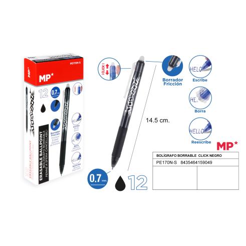 APAGAR CANETA CLIQUE PRETO MP