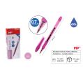 Caneta de tinta gel rosa 0,7 mm MP
