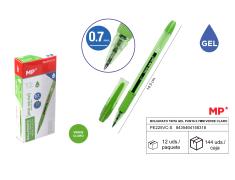 Caneta de tinta de gel verde claro 0,7mm MP