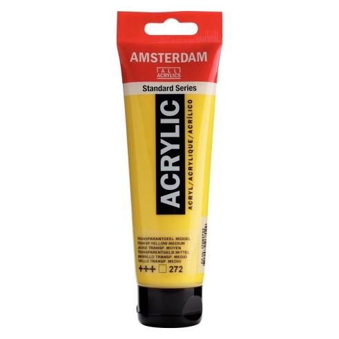Amsterdam Pintura Acrílica Amarillo Transparente Medio 120 ml