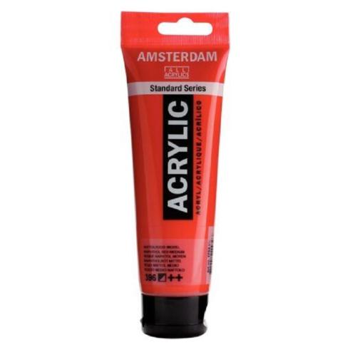 Amsterdam Pintura Acrílica Rojo Naftol Medio 120 ml
